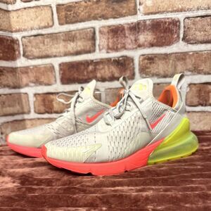 Nike Air Max 270 Light Bone Hot Punch | Women’s 10 / Men’s 8.5 | AH6789-005
